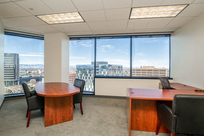 Private office with city view